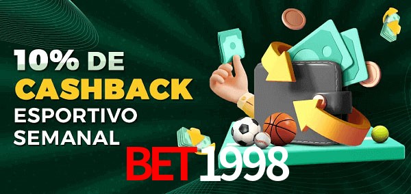 10% de bônus de cashback na bet1998